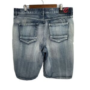 ECKO UNLTD Vintage Jean Shorts‎ Mens Blue Denim Baggy 5 Pocket Baggy Y2K Size 38